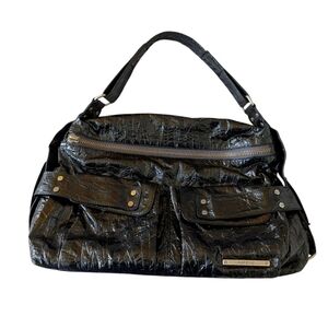 Matt and Nat Vegan Patent Leather Black Bag